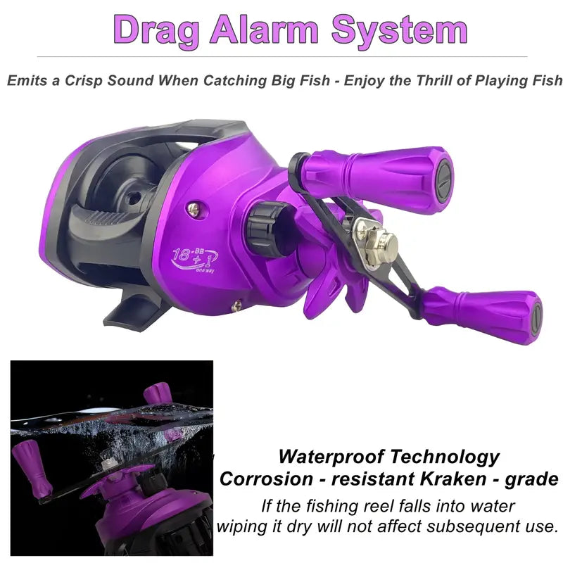 Kit Vara Leide Maruri + Carretilha Leide Rosa 18+1