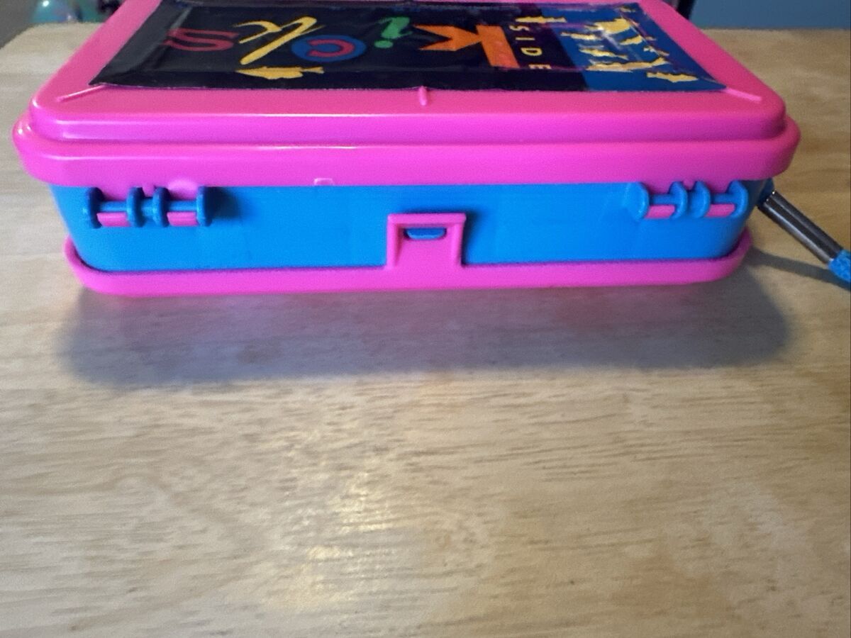 Caixinha de pesca Rosa e Azul c Roxo