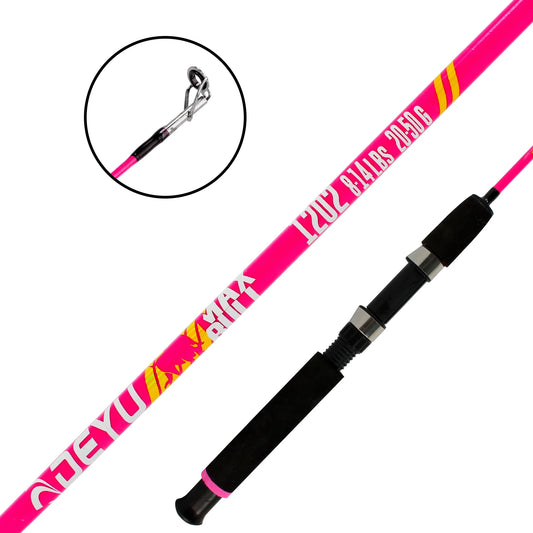 kit molinete he 200 pk rosa com vara deyu