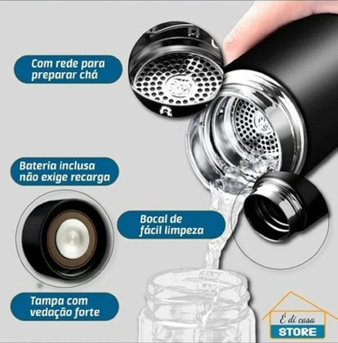 Garrafa Térmica Stanley 500 ml com 3 xícaras