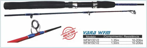 Vara WFM Fibra Especial 1,35 m (10–20 lbs)