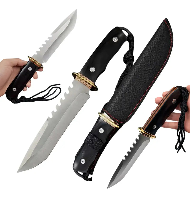 Faca Rambo dourada