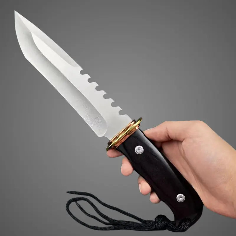 Faca Rambo dourada