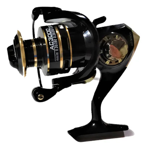 molinete deukio aluminio 5kg, vel 4.8.1, 6 rolamentos