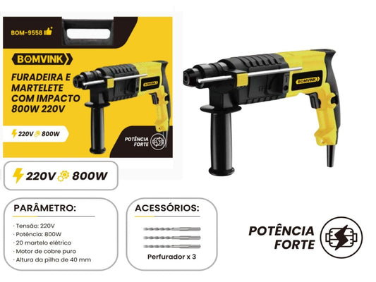 Martelete com impacto 800w 220v