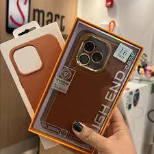 Capa de celular em couro iPhone - HIGH END