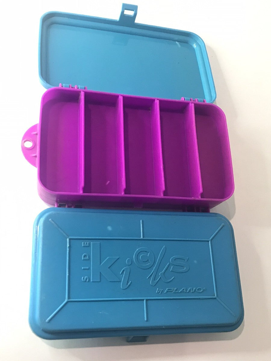 Caixinha de pesca Rosa e Azul c Roxo