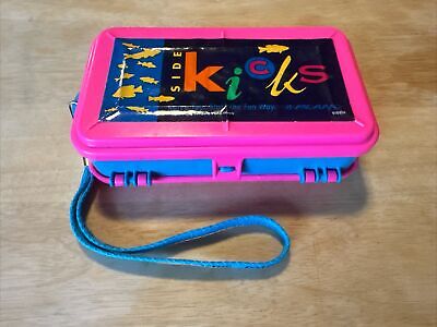 Caixinha de pesca Rosa e Azul c Roxo